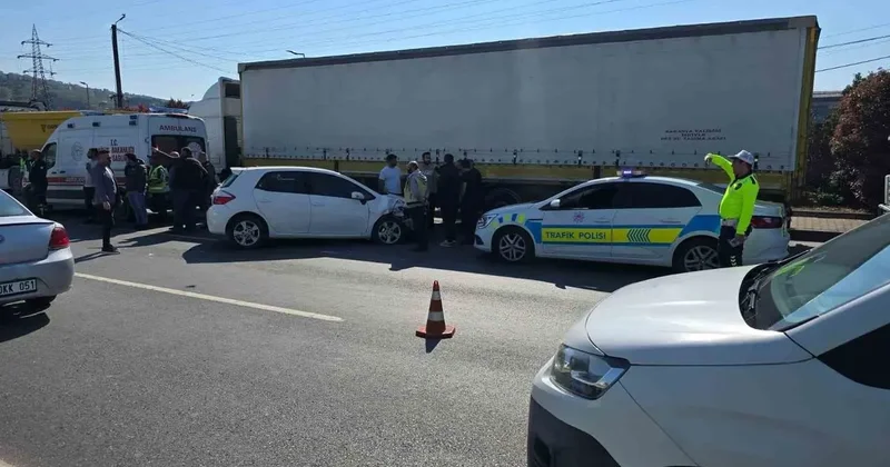 Zonguldak’ta trafik kazası 1 yaralı