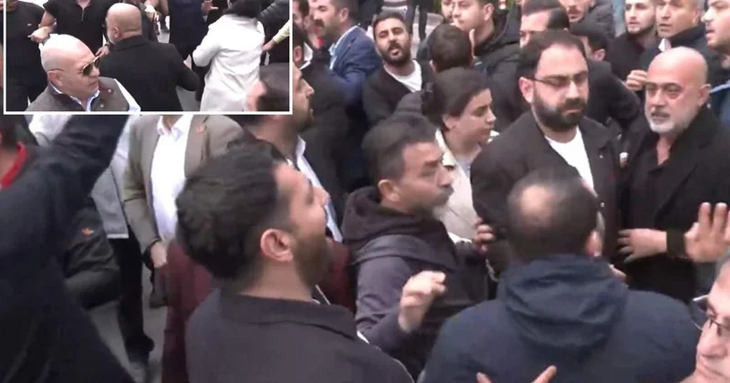 CHP Genel Merkezi nde tahliye gerginliği! Büyük arbede yaşandı
