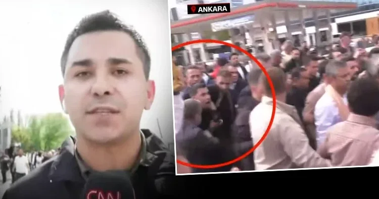 CNN TÜRK muhabirine Ali Mahir Başarır dan saldırı