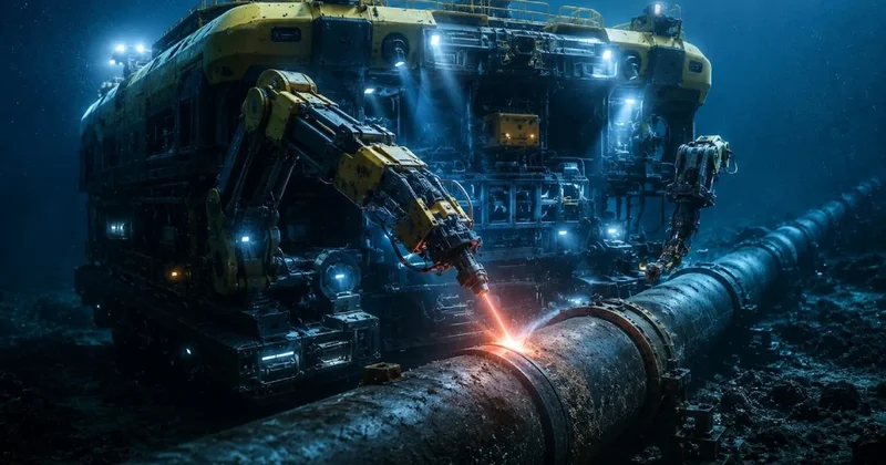 Lazer destekli dev robot deniz tabanındaki arızaları tek tek buluyor Sözcü Gazetesi