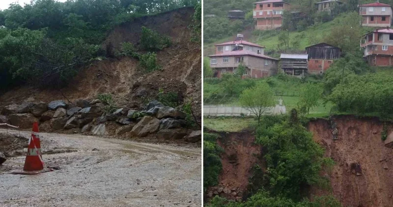 Heyelan tehlikesi altındaki evler boşaltıldı Giresun Haberleri