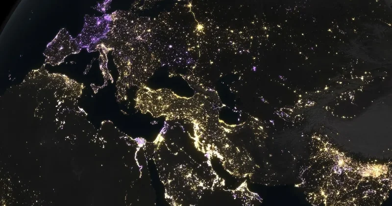 Dünya nın gece görüntüsünde çarpıcı bir değişim yaşandı Sözcü Gazetesi