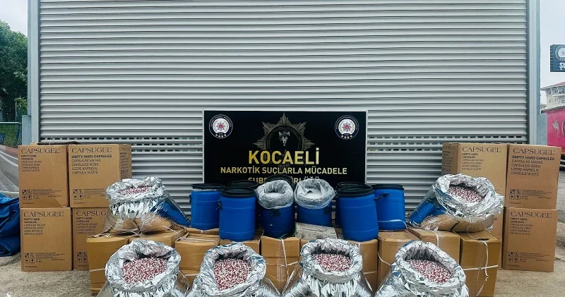 Kocaeli’de zehir tacirlerine darbe: 1 ton 80 kilo uyuşturucu madde bulundu Kocaeli Haberleri