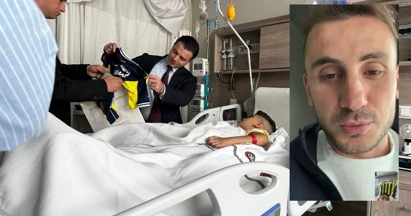 Okul saldırısında yaralanan Tunahan ın yüzünü milli futbolcu güldürdü Aktüel Haberleri