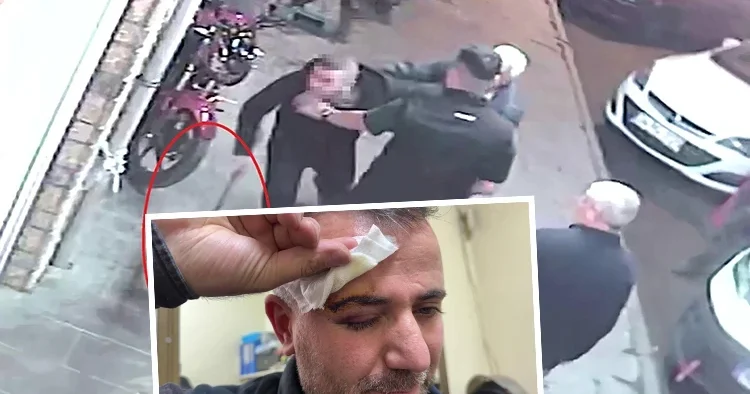Yıkanıp tahriş olduğunu iddia ettiler: Fırıncıya saldırı kamerada