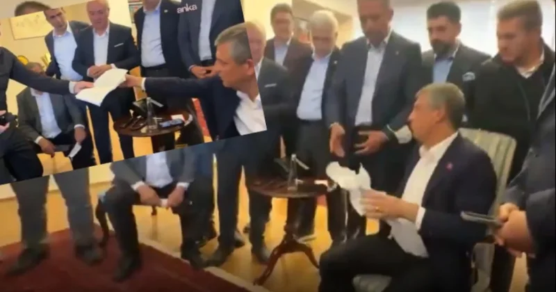 Özgür Özel mutlak butlan kararını işte böyle yırtıp attı Sözcü Gazetesi