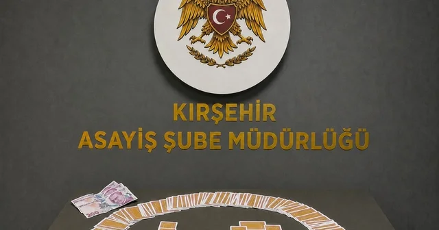 Kırşehir de kumar oynayan 4 kişiye 46 bin 416 lira ceza kesildi Kırşehir Haberleri