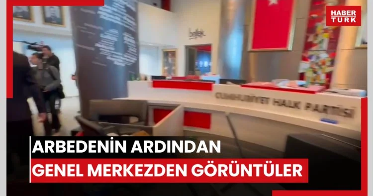 Arbedenin ardından Genel Merkezden görüntüler