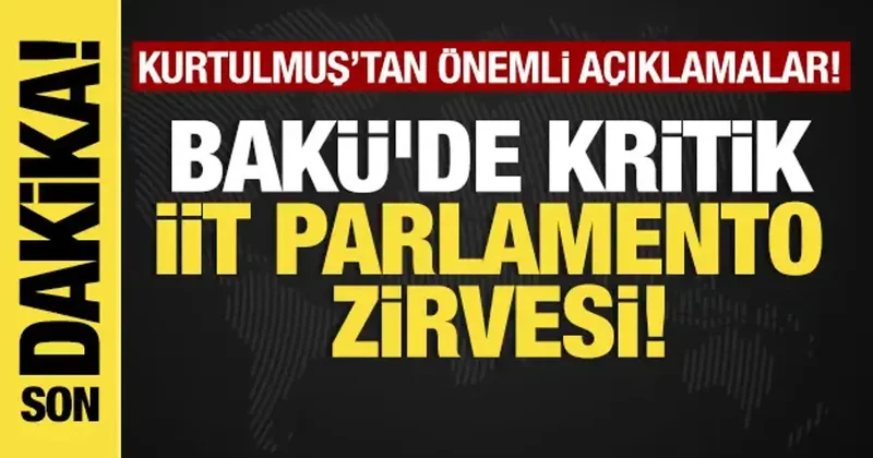 Son dakika...Kurtulmuş, İİT Parlamento Birliği Konferansı nda konuşuyor