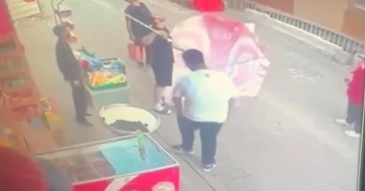 İstanbul’da ilginç olay! 8 inci kattan düşen yavru kediyi şemsiyeyle kurtardılar