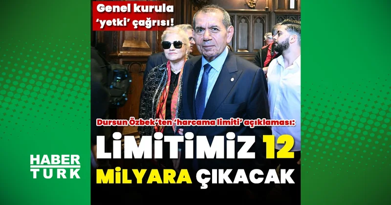 Dursun Özbek ten harcama limiti açıklaması