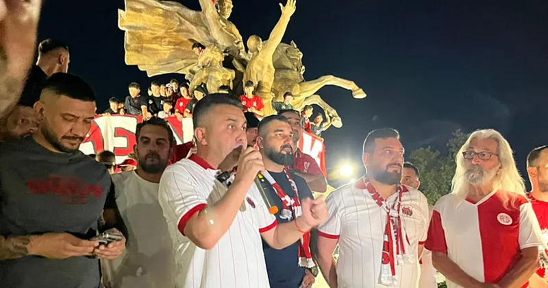 Antalyaspor un yeni yönetimi taraftarla yürüyüş gerçekleştirdi