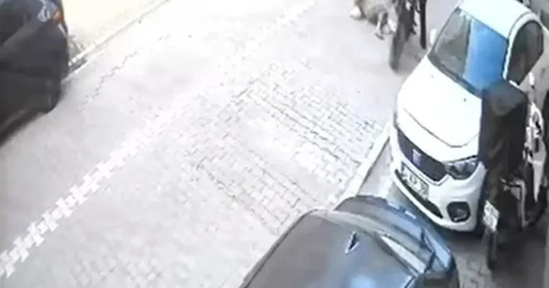 Gaza fazla basınca motosiklet ön kaldırarak ileri fırladı, yoldan geçen kadına çarptı
