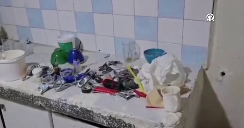 Kaçak diş laboratuvarından akılalmaz görüntüler! Son dakika haberleri