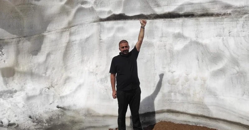 Haziran ayının ortasında hala 5 metre kar var