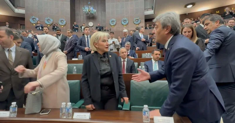 CHP den istifa eden Nimet Özdemir AK Parti Grup Toplantısı na geldi
