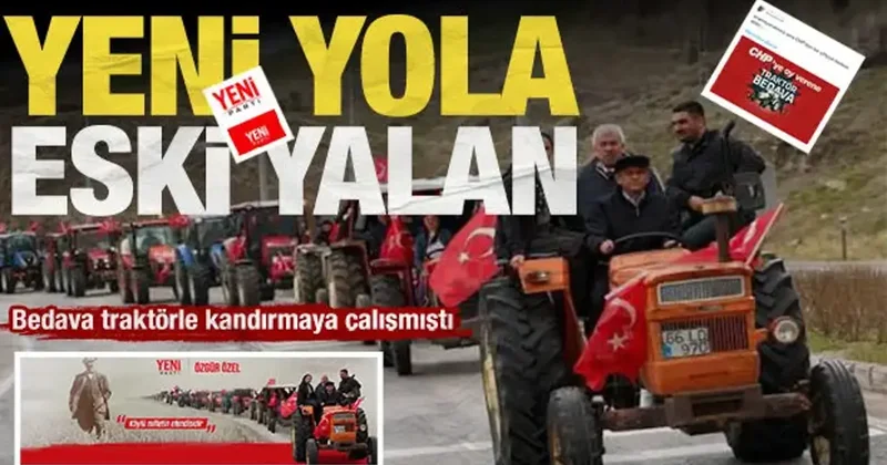 Sözünü tutmadığı traktörle şova devam: Özgür Özel den pes dedirten yüzsüzlük