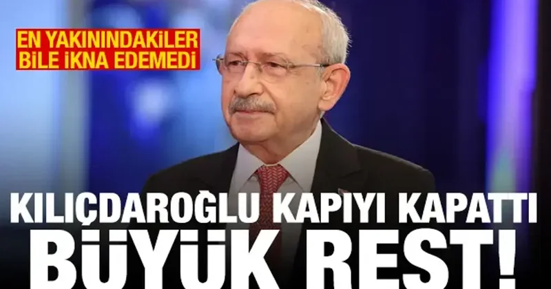 Kılıçdaroğlu nu ikna edemediler! Resti çekti: Gitmek isteyen gidebilir