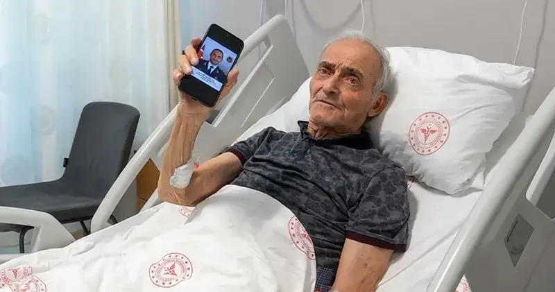 Şehit babasına kapalı yöntemle kalp kapağı değişim