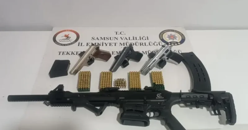 Samsun da ruhsatsız silah operasyonu