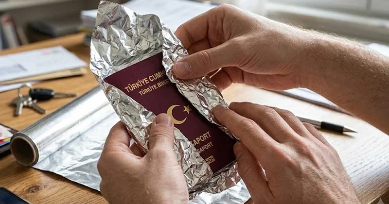 Binlerce kişi pasaportunu alüminyum folyoyla kaplıyor: İşte nedeni Sözcü Gazetesi