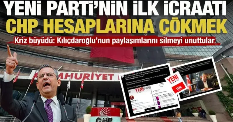 Özel’in Yeni Parti’sinin ilk icraatı kriz çıkardı: CHP nin sosyal medya hesaplarına çöktü