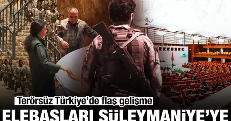 Terörsüz Türkiye de flaş gelişme: PKK elebaşları Süleymaniye ye gönderilecek