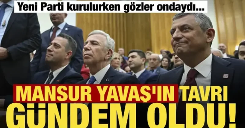 CHP de deprem yaşanırken Mansur Yavaş yine şaşırtmadı!