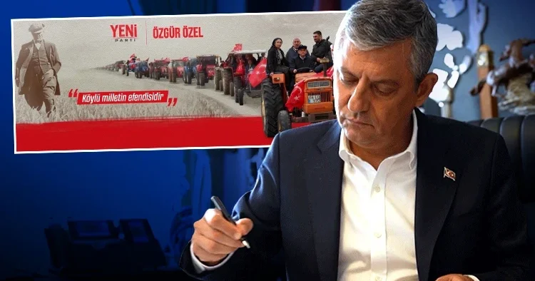Son dakika... Özgür Özel CHP den istifa etti! Özgür Özel den dikkat çeken rozet ve portre detayı: İşte Yeni Parti nin logosu