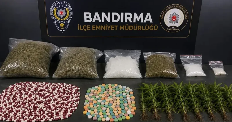 Bandırma’da 8 ayda 21 kilodan fazla uyuşturucu ele geçirildi