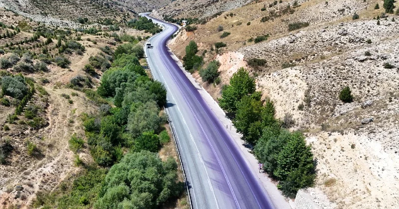 Araçları mora boyayan yol temizlenmeyince çareyi bunu yapmakta buldular Sözcü Gazetesi