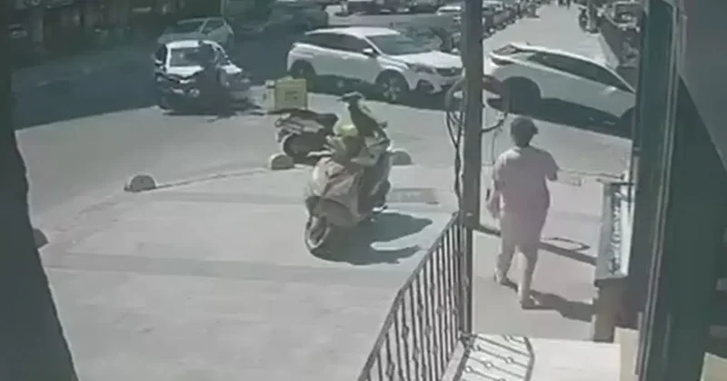 Küçükçekmece’de motosiklet ile otomobil çarpıştı: 1 kişi yaralandı