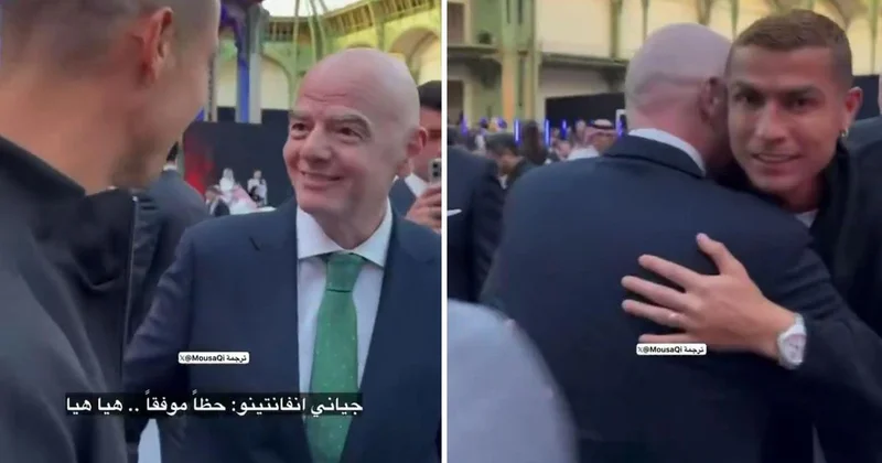 Ronaldo ile Infantino arasında gülümseten diyalog: 23 gol daha mı kaldı?