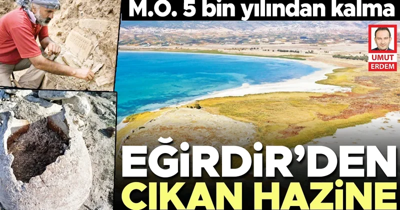 Eğirdir’de sular çekildi Tunç Çağı ortaya çıktı