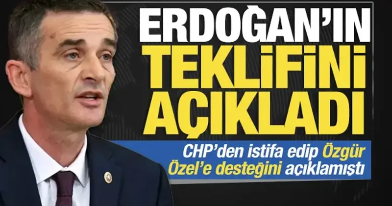 CHP den istifa edip Özgür Özel’e desteğini açıklamıştı: Erdoğan ın teklifini duyurdu