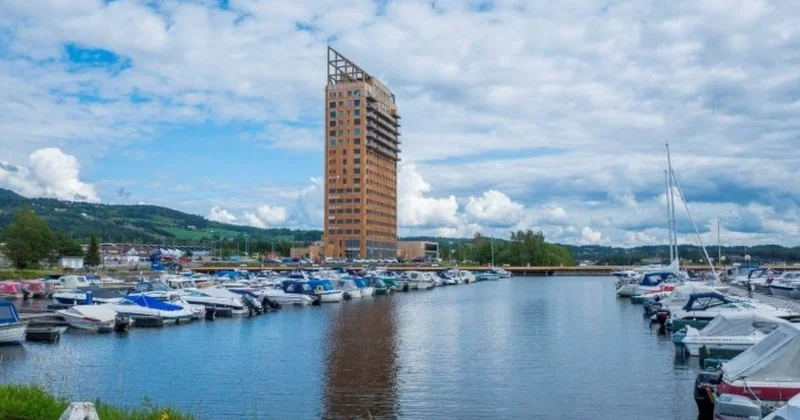 Tamamı ahşaptan 18 katlı bina yaptılar: Beton ve çelik kullanmadan 85 metre yükselttiler Sözcü Gazetesi