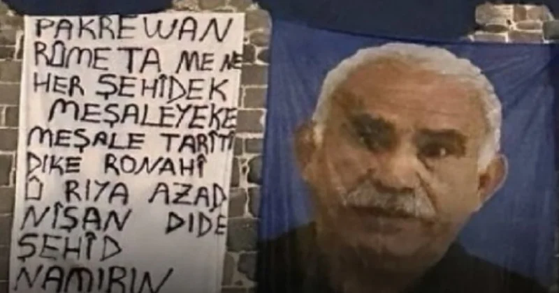 Teröristlere taziyeden sonra surlara Apo posteri Sözcü Gazetesi