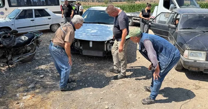 Çan’da iki otomobil çarpıştı: Sürücüler kazayı yara almadan atlattı