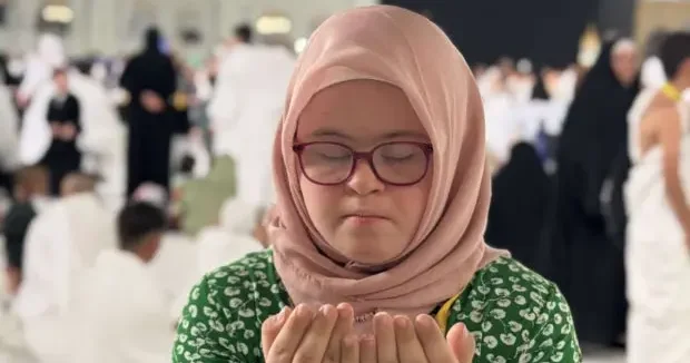 Şanlıurfa haberleri Rüyasında kutsal toprakları görmüştü! Down sendromlu Hüma Kabe de 24 Eylül 2026