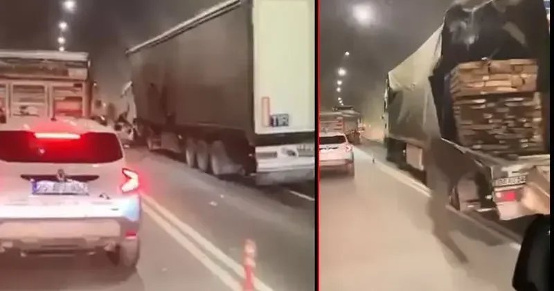 Artvin de tünelde zincirleme kaza; 1 ölü, 2 yaralı