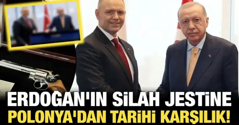 Diplomasinin keskin ucu: Erdoğan ın silah jestine Polonya dan tarihi karşılık!