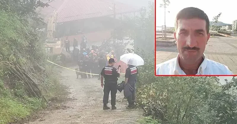 Trabzon da heyelan; 1 kişi toprak altında kaldı