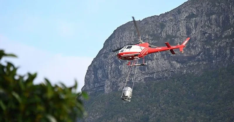 Tonlarcasını helikopterle adaya bıraktılar Sözcü Gazetesi