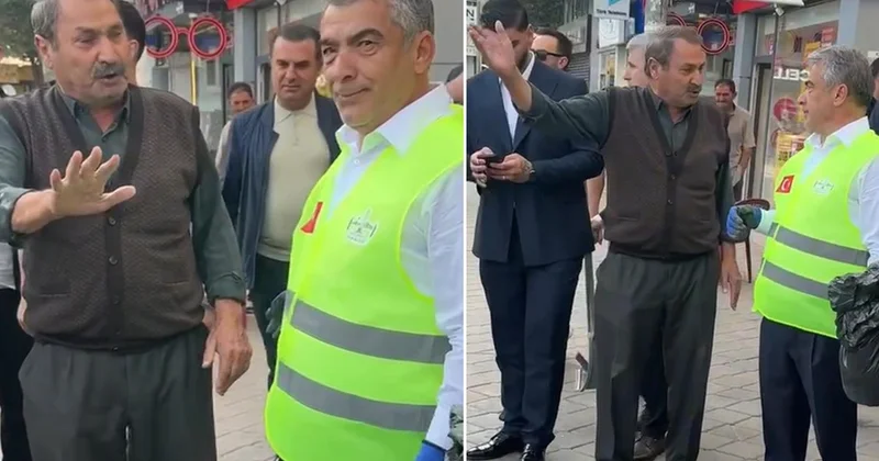 Temizlik projesine katılan vekile vatandaştan tepki: 15 gündür sıra alamıyorum
