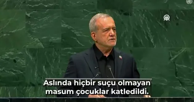 Asıl terörist onlar Pezeşkiyan konuştu, ABD heyeti dayanamayıp salonu terk etti