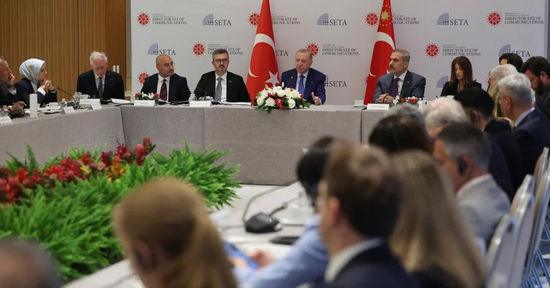 Cumhurbaşkanı Erdoğan ABD li düşünce kuruluşu temsilcileriyle bir araya geldi