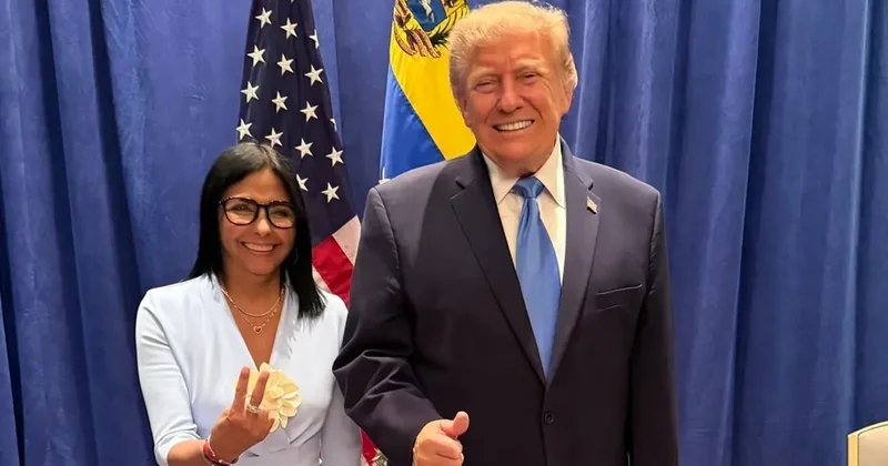 Trump, Rodriguez le ilk kez bir araya geldi