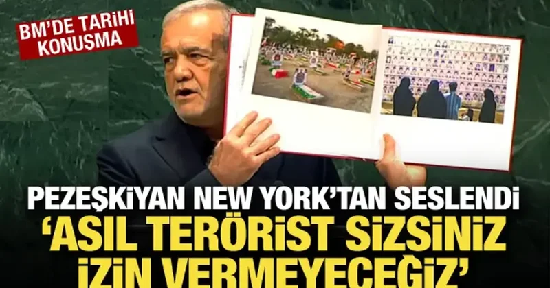 Son dakika... Pezeşkiyan BM Kürsüsünde seslendi: Savaşı biz başlatmadık, korkmuyoruz