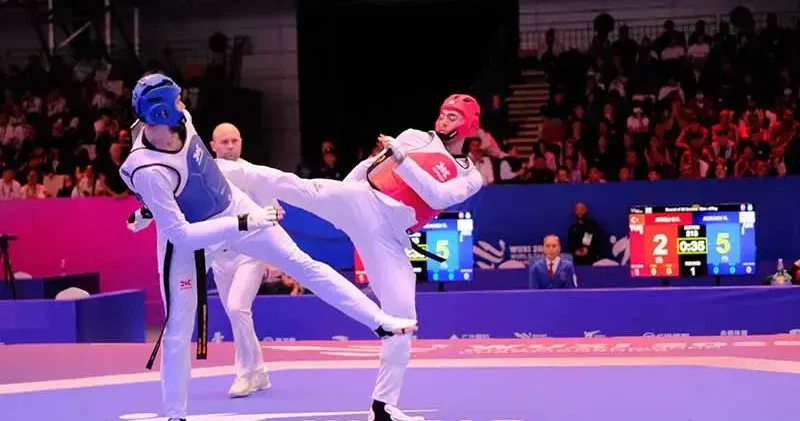 Hatice Kübra İlgün ve Emre Kutalmış Ateşli, Dünya Taekwondo Şampiyonası’na veda etti