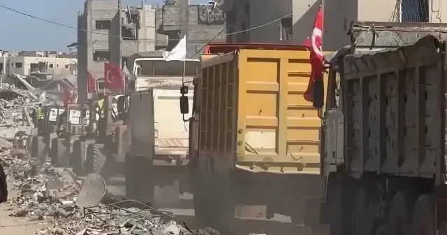 İHH Gazze de enkaz temizliğine devam ediyor VİDEO İZLE